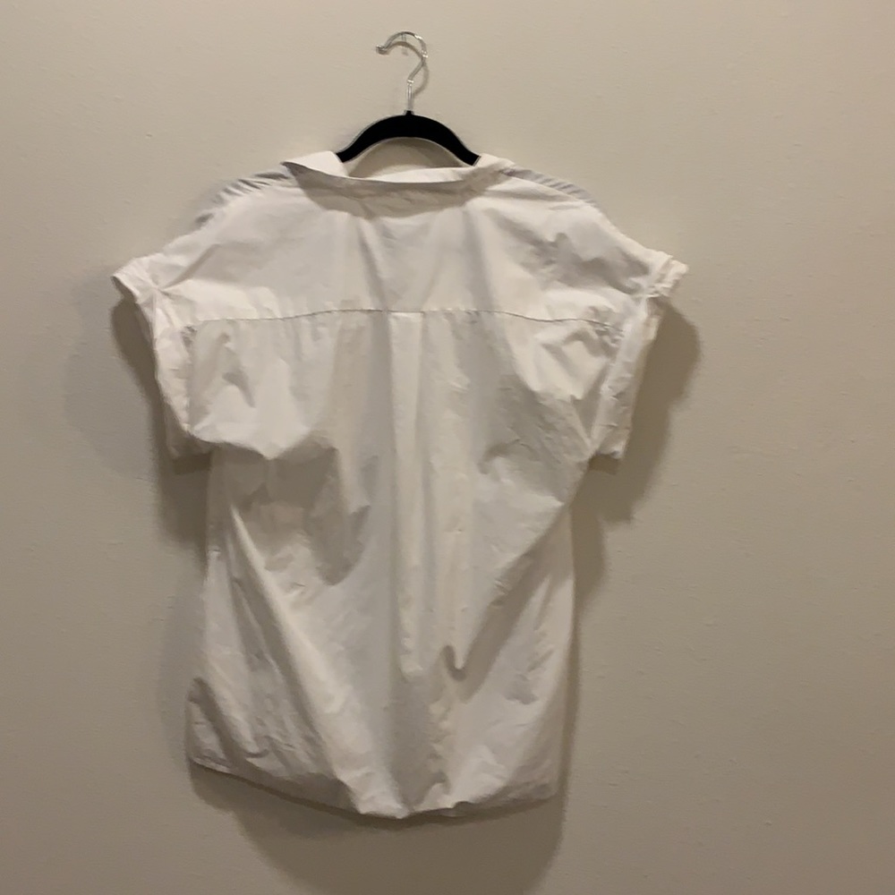 J. Crew White Short-Sleeve Button-Down Shirt - Picture 5 of 6